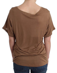 John Galliano Brown shortsleeved top - S - T-Shirts