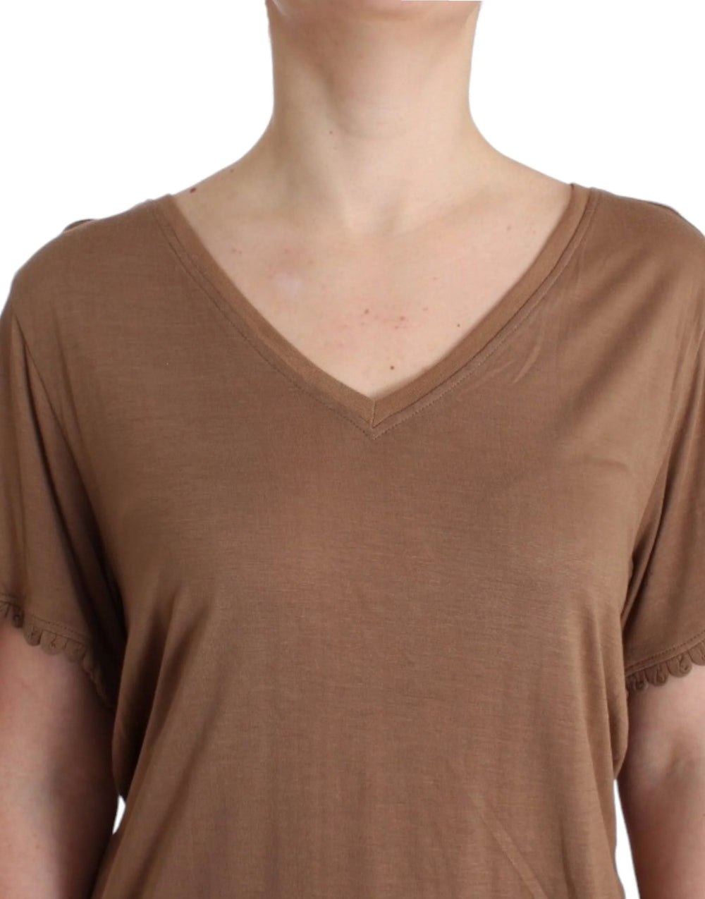 John Galliano Brown shortsleeved top - S - T-Shirts
