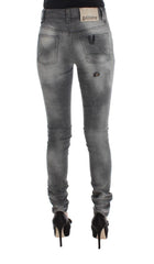 John Galliano Gray Wash Cotton Blend Slim Fit Denim Jeans Pants - Jeans