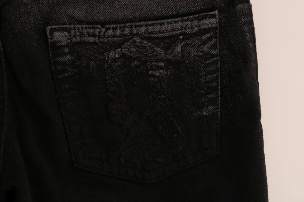 John Galliano Gray Wash Cotton Stretch Regular Fit Jeans - Jeans