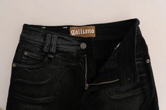 John Galliano Gray Wash Cotton Stretch Regular Fit Jeans - Jeans