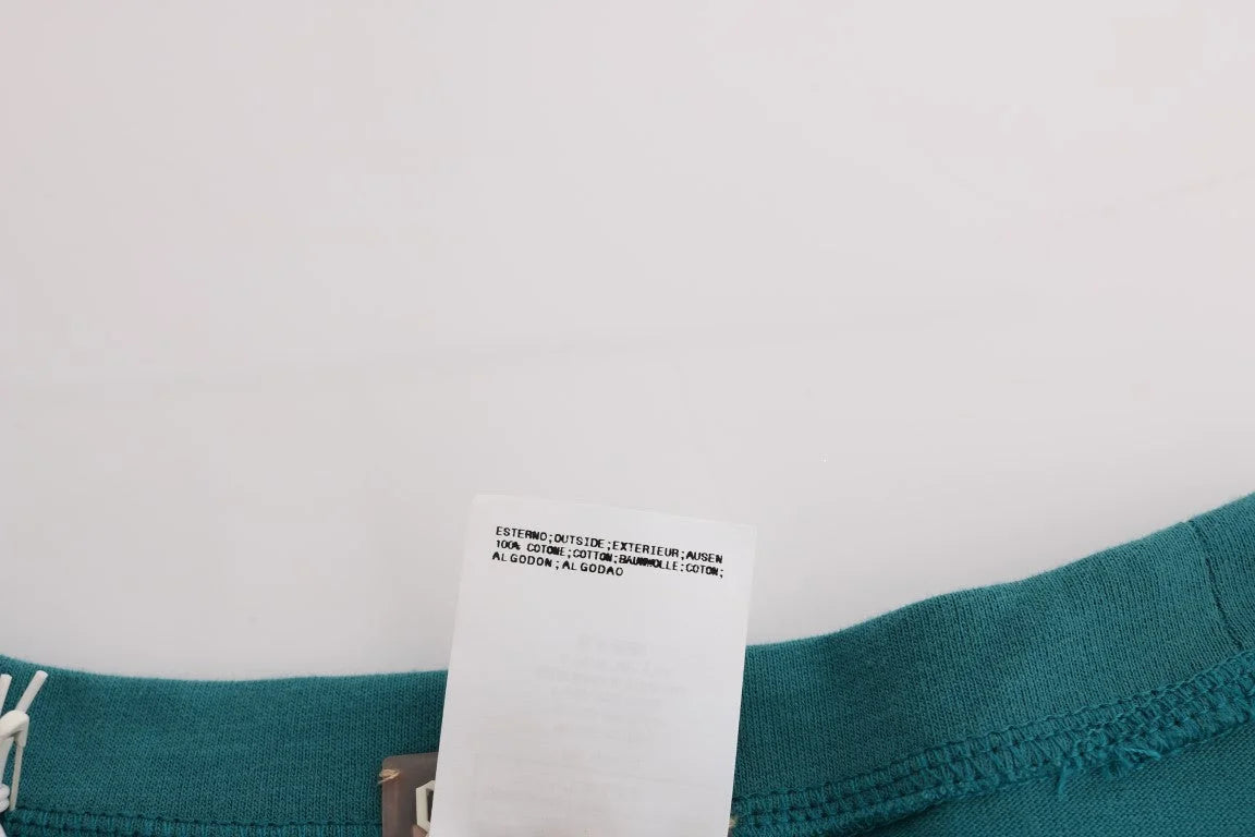 John Galliano Green Cotton Oversized Sweater - S - Sweaters