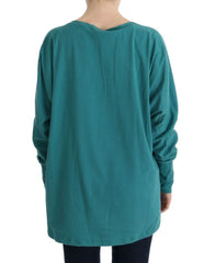 John Galliano Green Cotton Oversized Sweater - S - Sweaters