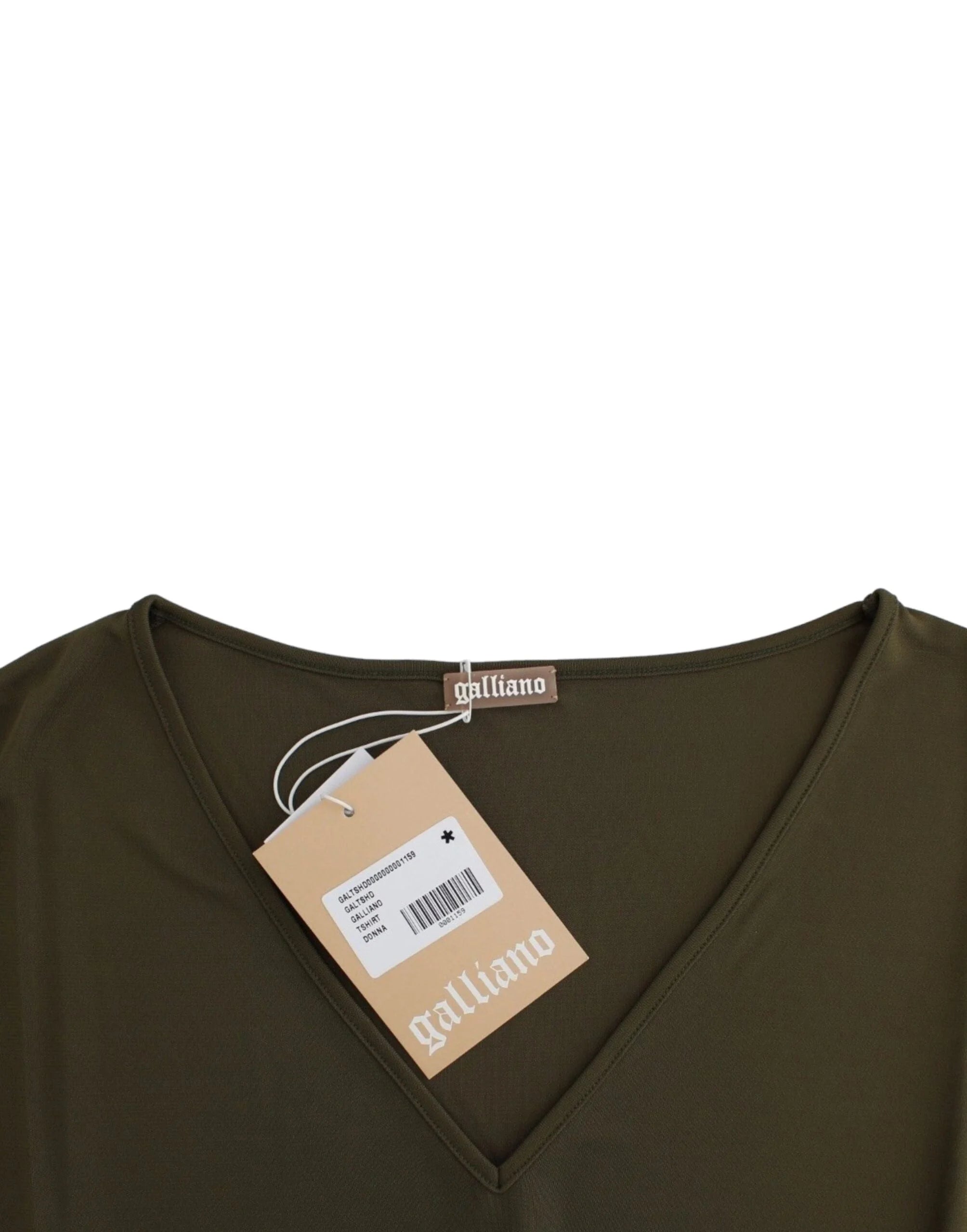 John Galliano Green shortsleeved blouse top - Blouses