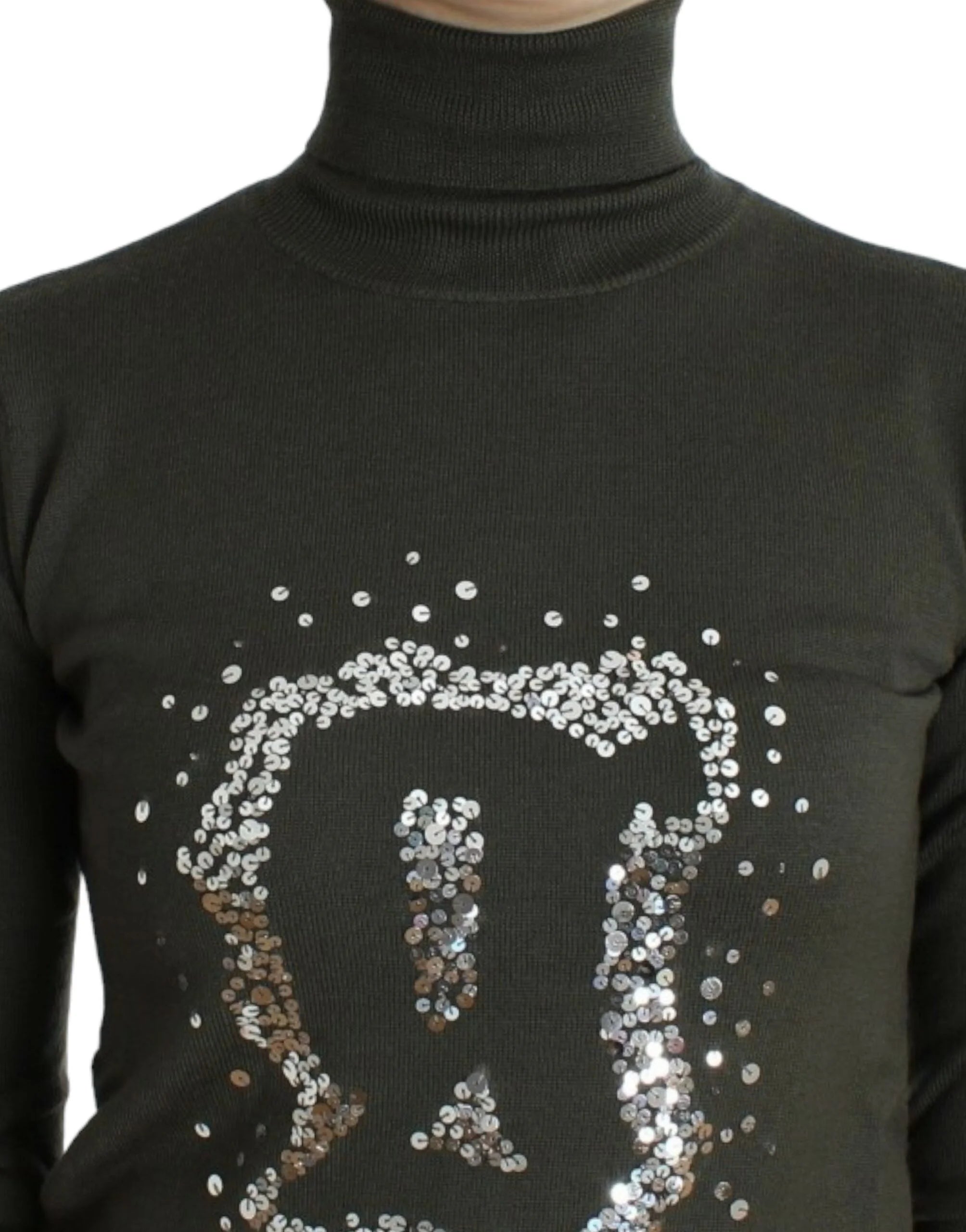 John Galliano Green wool turtleneck sweater - Sweaters