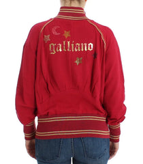 John Galliano Pink Mock Zip Cardigan Sweatshirt Sweater - XXS - Cardigans