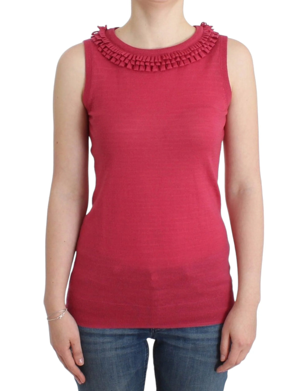 John Galliano Pink wool knit top - S - Sweaters