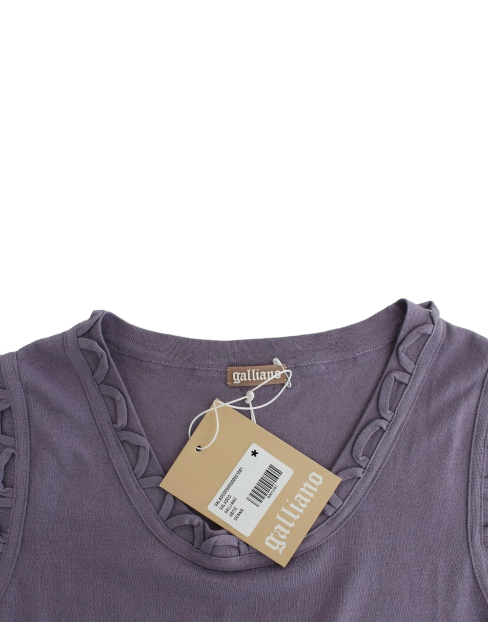 John Galliano Purple cotton jersey dress - Dresses