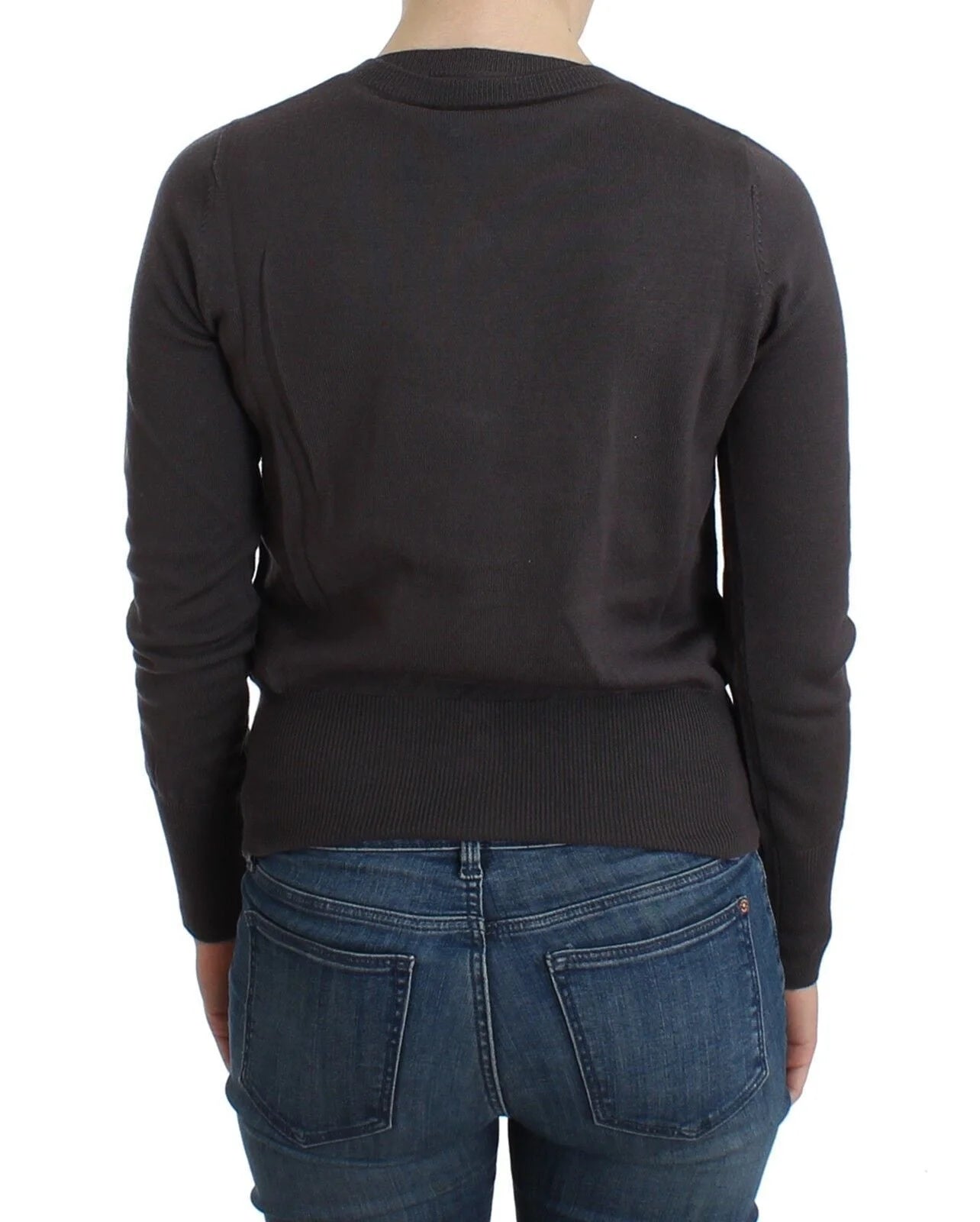 John Galliano Purple Wool Sequined Cardigan Knit Sweater - Cardigans