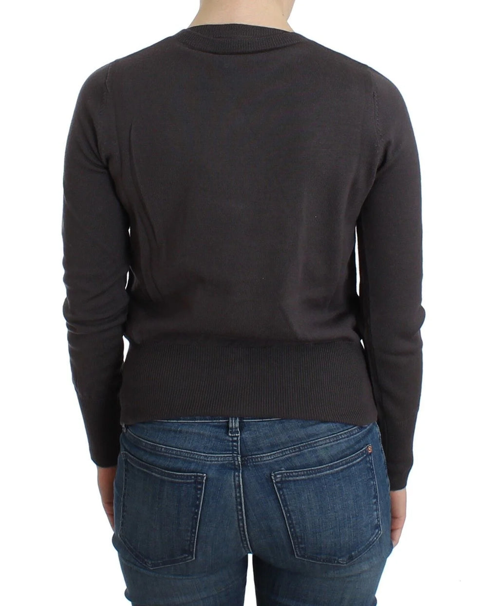 John Galliano Purple Wool Sequined Cardigan Knit Sweater - Cardigans