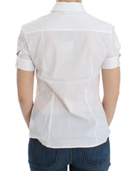 John Galliano White Cotton Shirt Top - Shirts