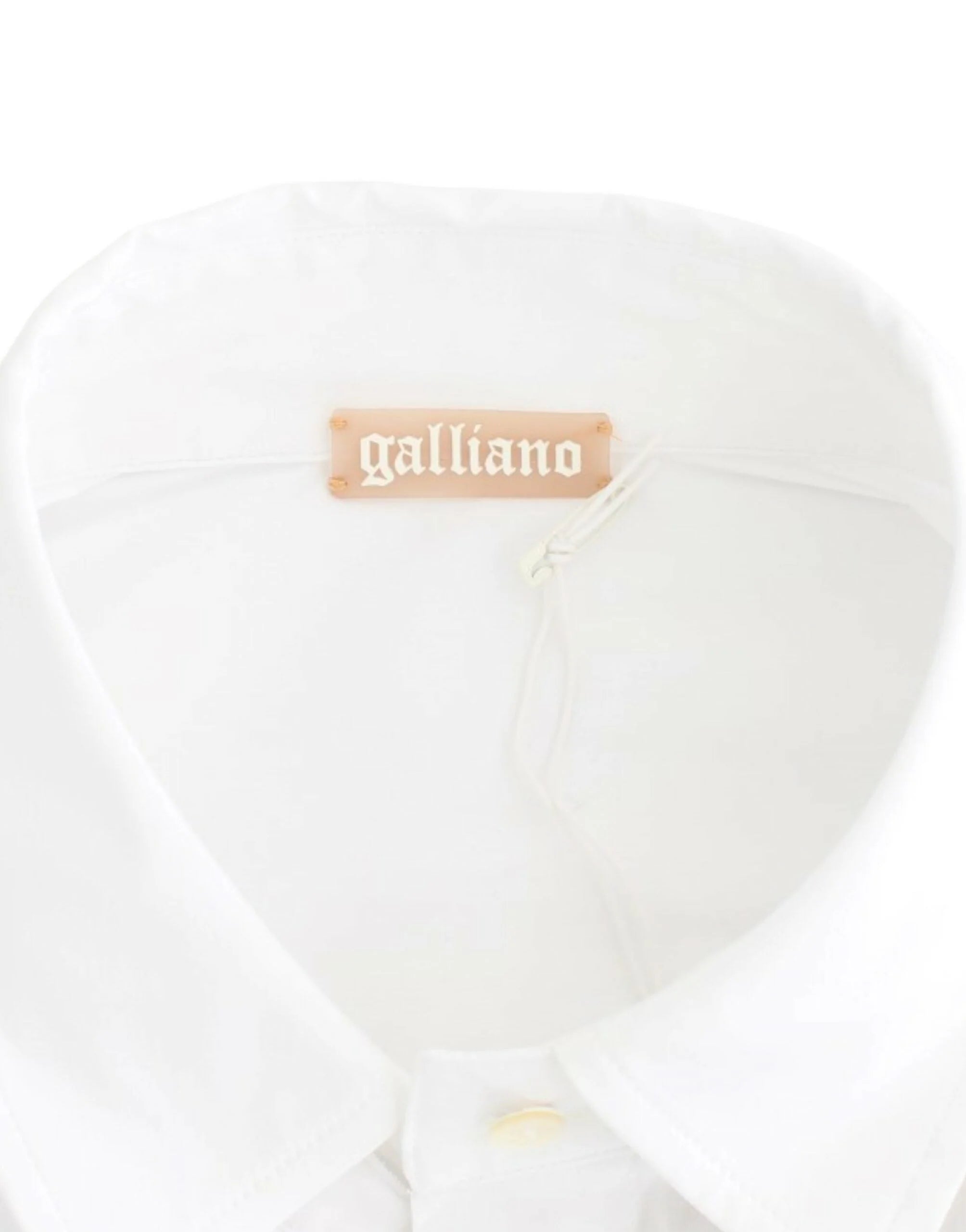 John Galliano White Cotton Shirt Top - Shirts