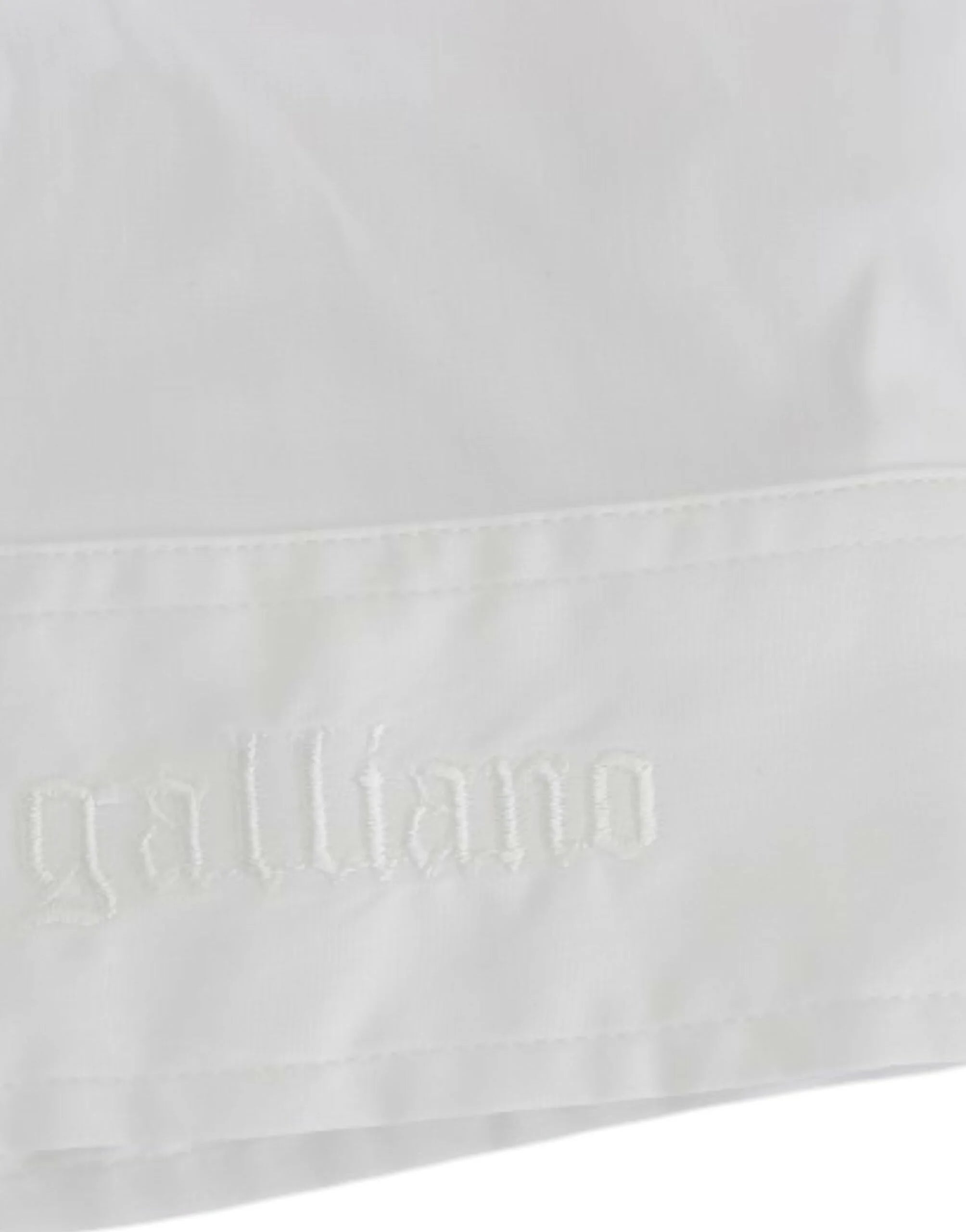 John Galliano White Cotton Shirt Top - Shirts
