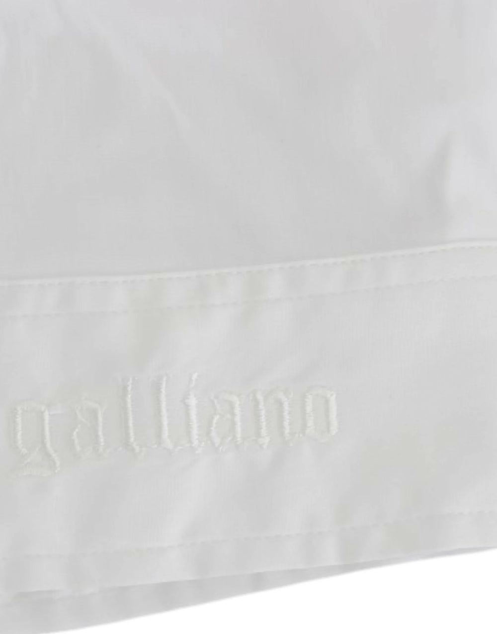 John Galliano White Cotton Shirt Top - Shirts