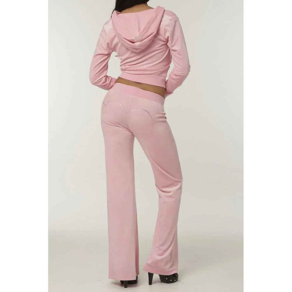 Juicy Couture Pink Polyester Casual Pants