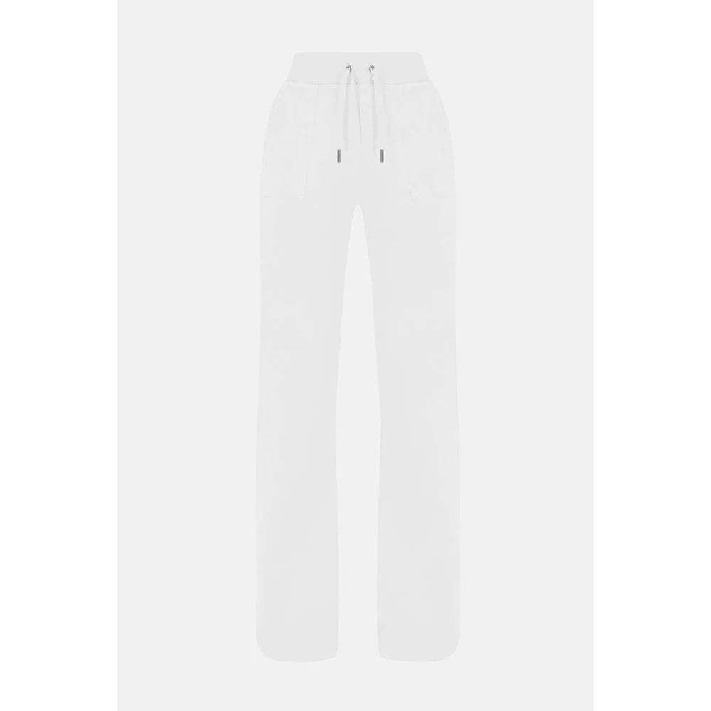 Juicy Couture White Polyester Casual Pants
