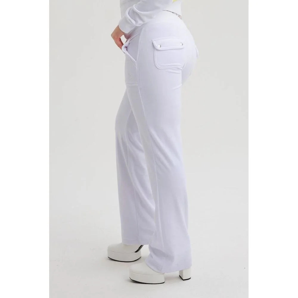 Juicy Couture White Polyester Casual Pants