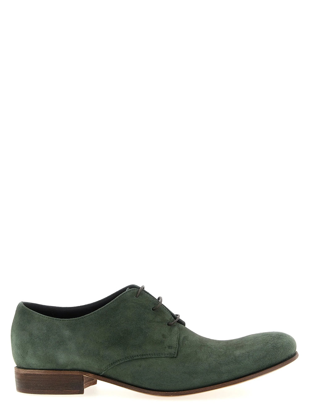 Oxfords en cuir suédé bicolore JULIAN pour homme, avec un contraste élégant entre le beige et le brun foncé, et laçage classique.
