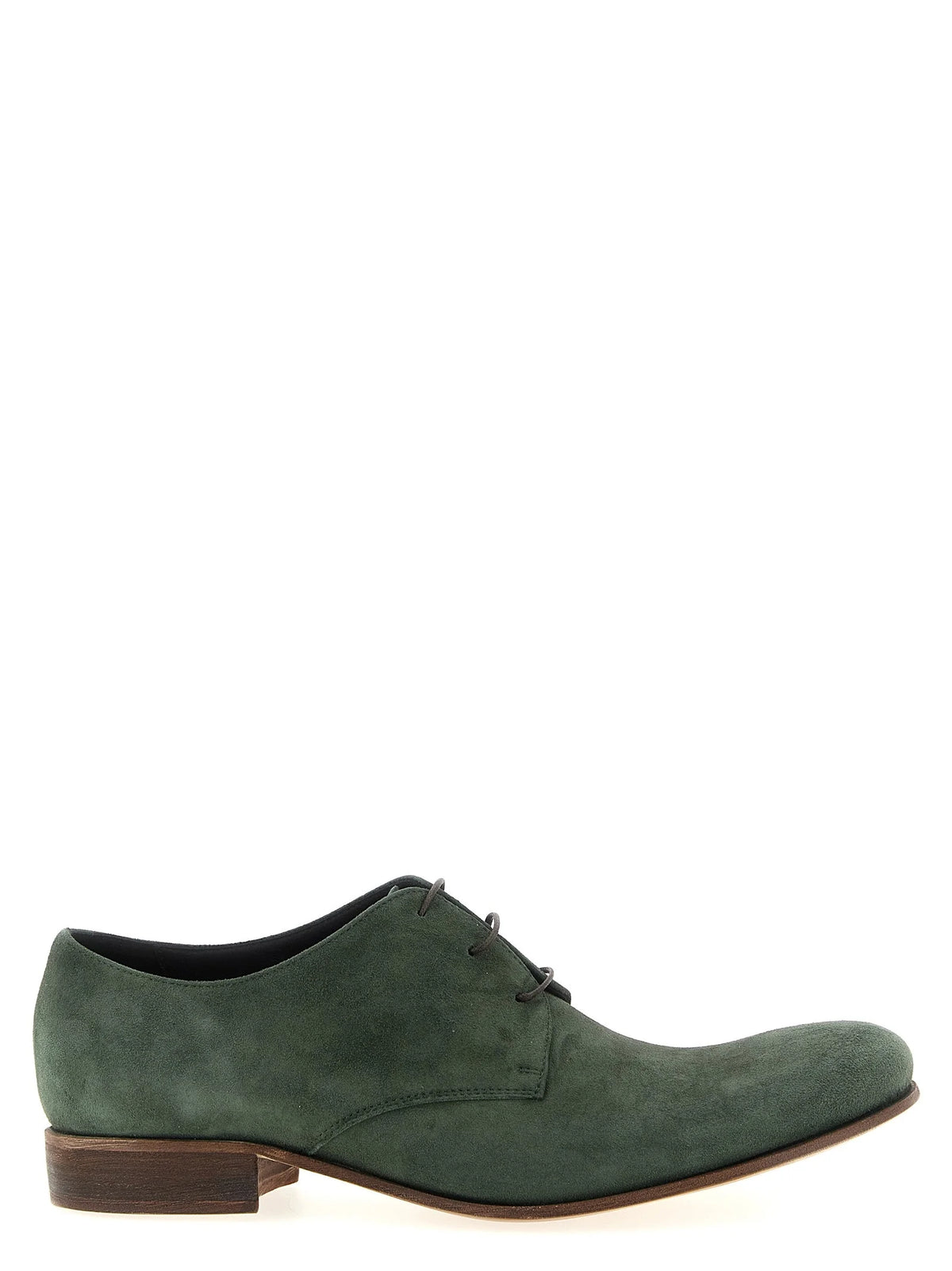 Oxfords en cuir suédé bicolore JULIAN pour homme, avec un contraste élégant entre le beige et le brun foncé, et laçage classique.