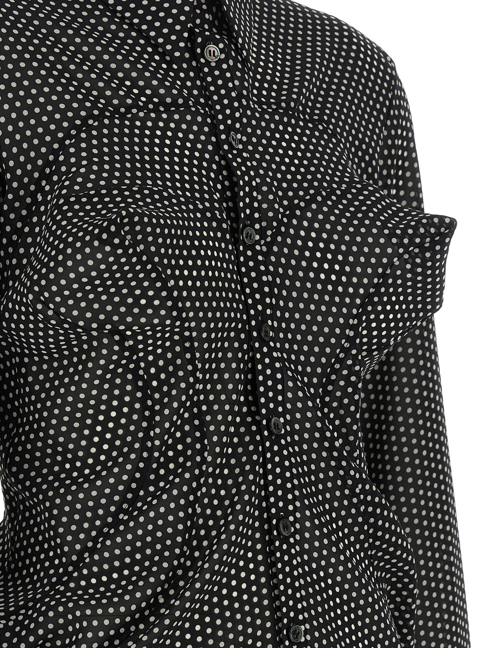 Junya Watanabe Bicolor Polyester Blouse
