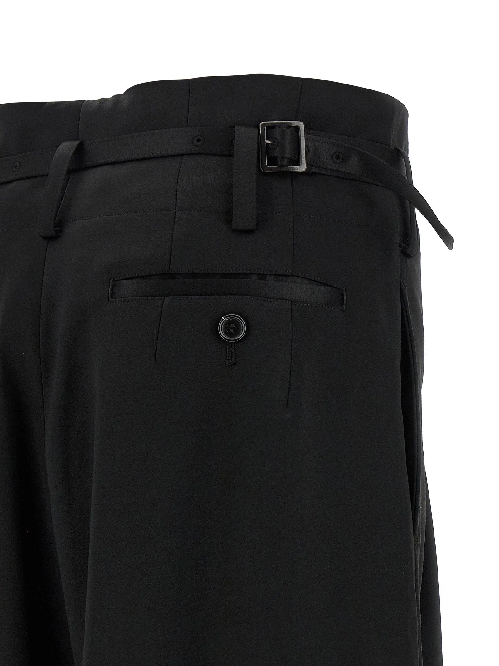 Junya Watanabe Black Acetate Flared Pants - L