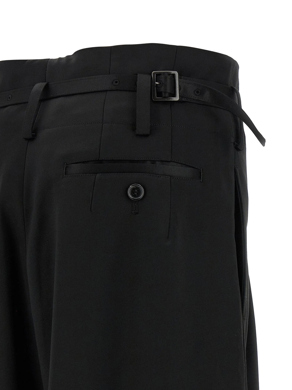 Junya Watanabe Black Acetate Flared Pants - L