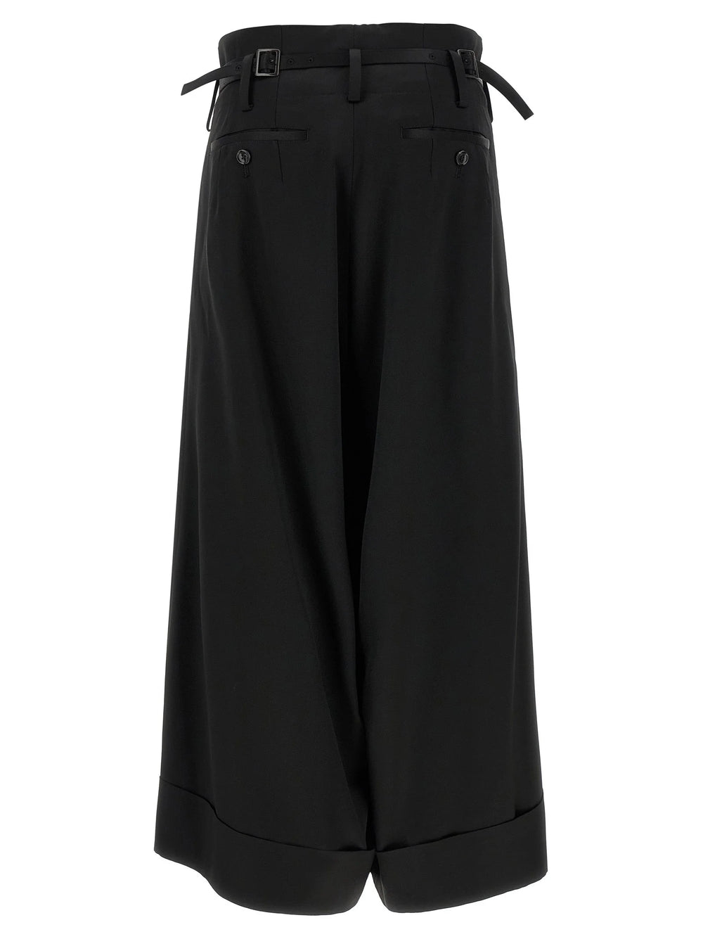 Junya Watanabe Black Acetate Flared Pants - L