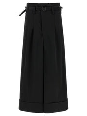 Junya Watanabe Black Acetate Flared Pants - L