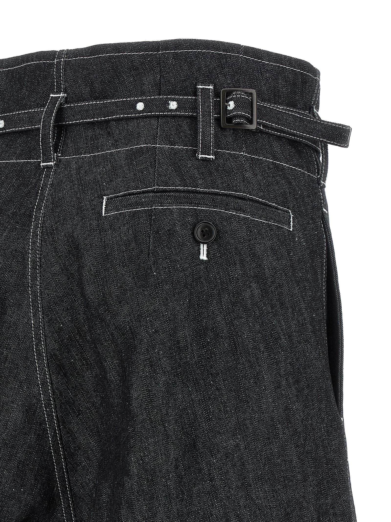 Junya Watanabe Black Cotton Bermuda Shorts