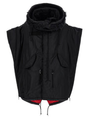 Junya Watanabe Black Nylon Full-Length Jacket - S