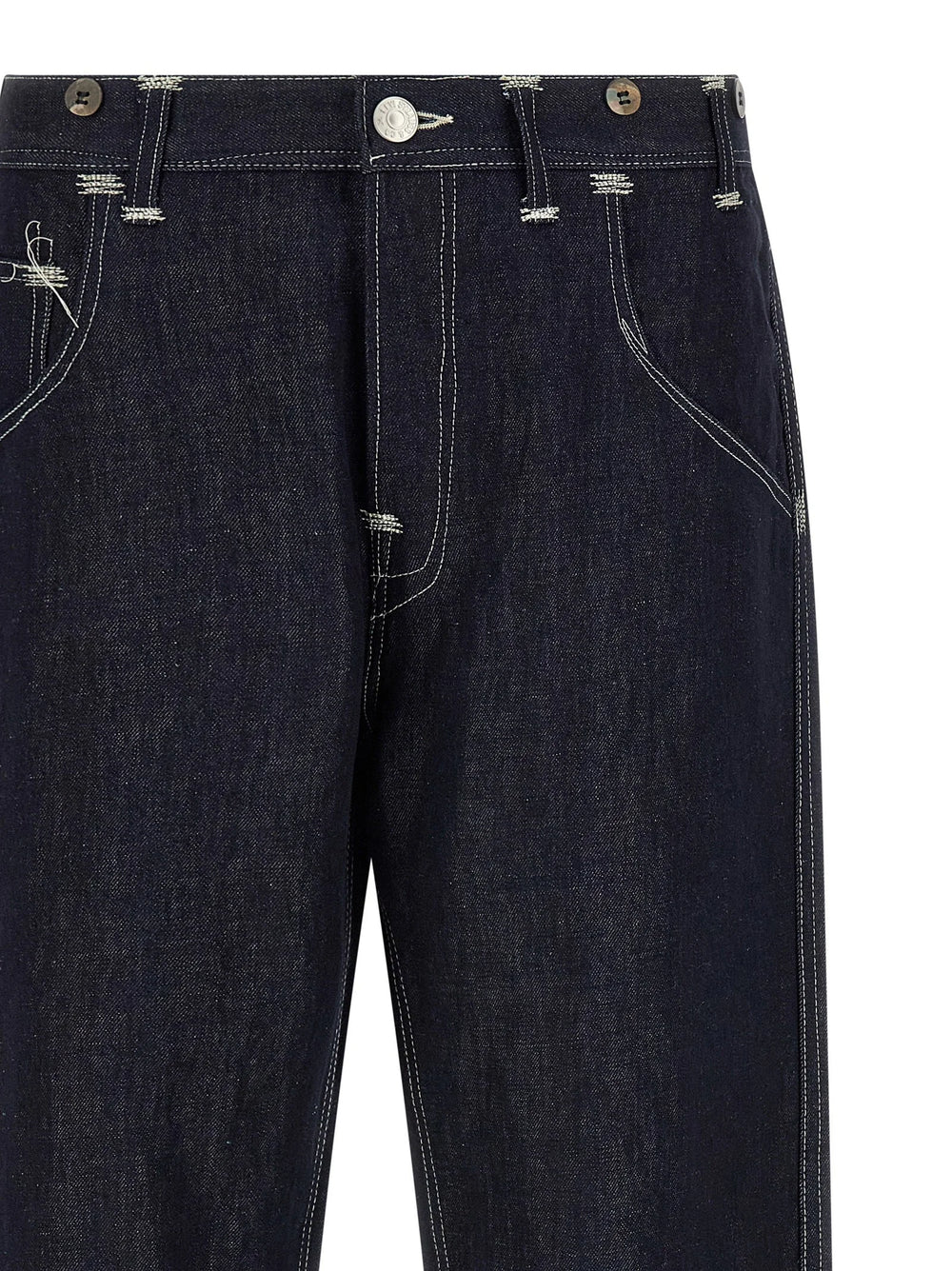 Junya Watanabe Blue Cotton Straight-Leg Jeans - XL