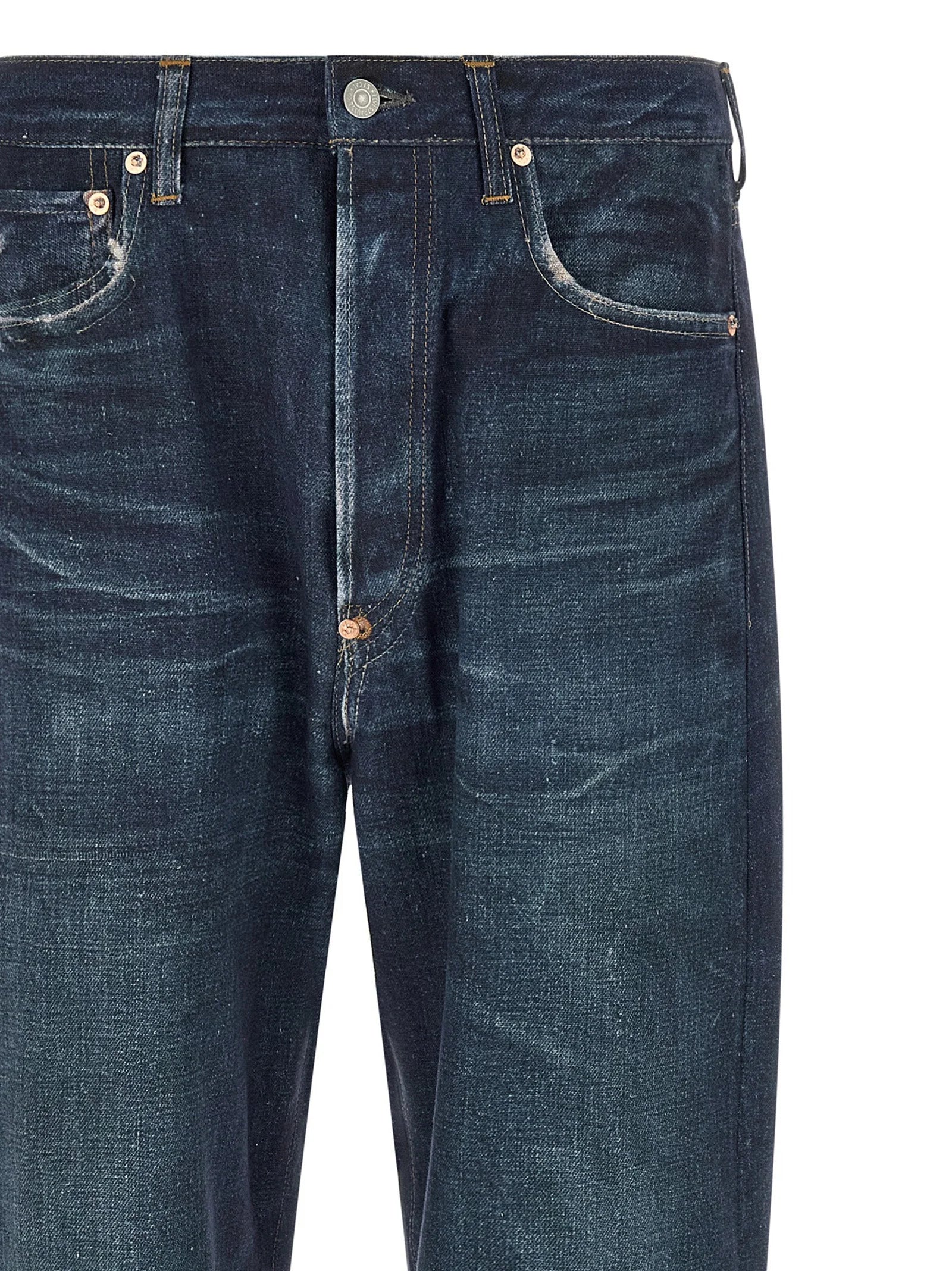 Junya Watanabe Blue Linen Jeans Denim - L