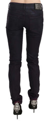 Just Cavalli Black Cotton Low Waist Skinny Denim Pants - W26 - Jeans