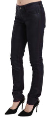Just Cavalli Black Cotton Low Waist Skinny Denim Pants - W26 - Jeans