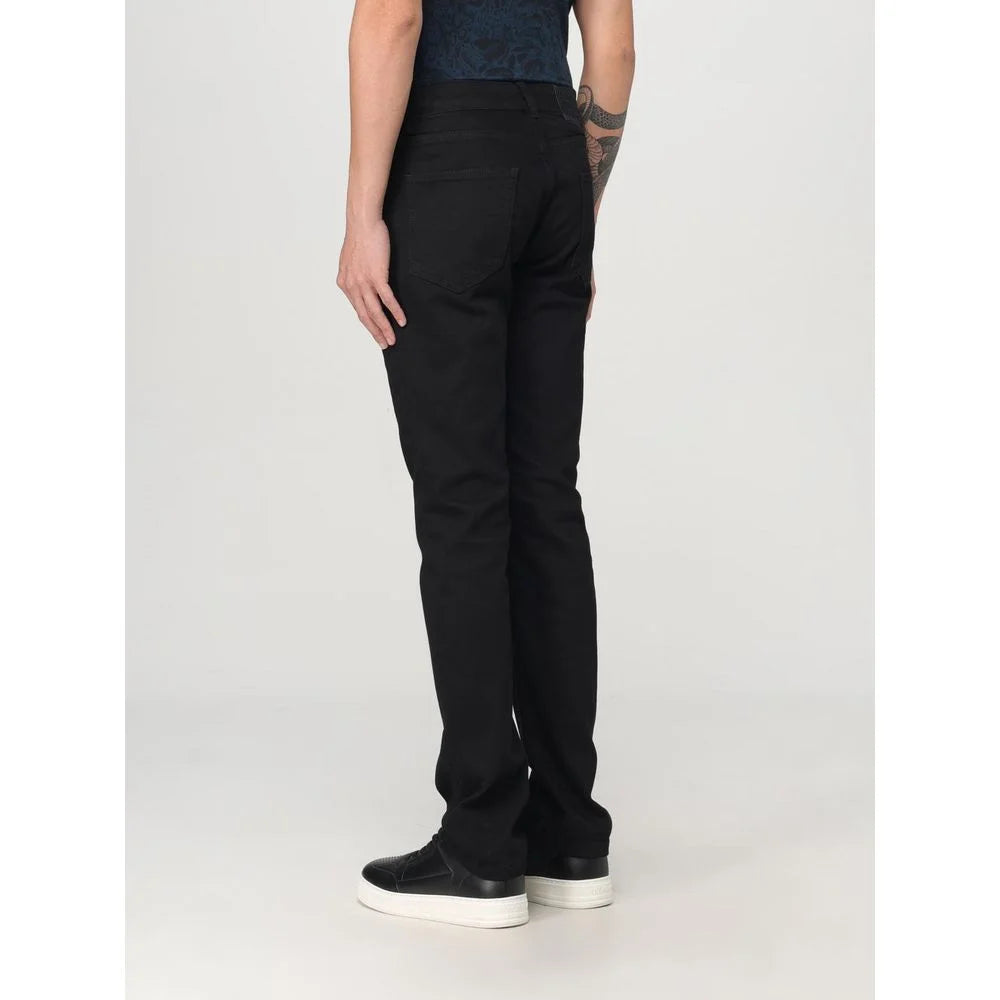Just Cavalli Black Cotton Straight-Leg Jeans - W32