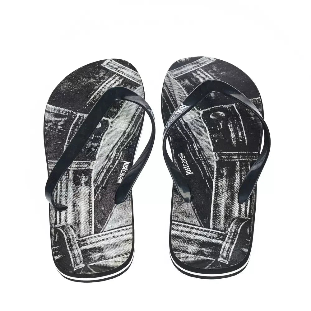 Just Cavalli Black EVA Men Sandal - Sandals