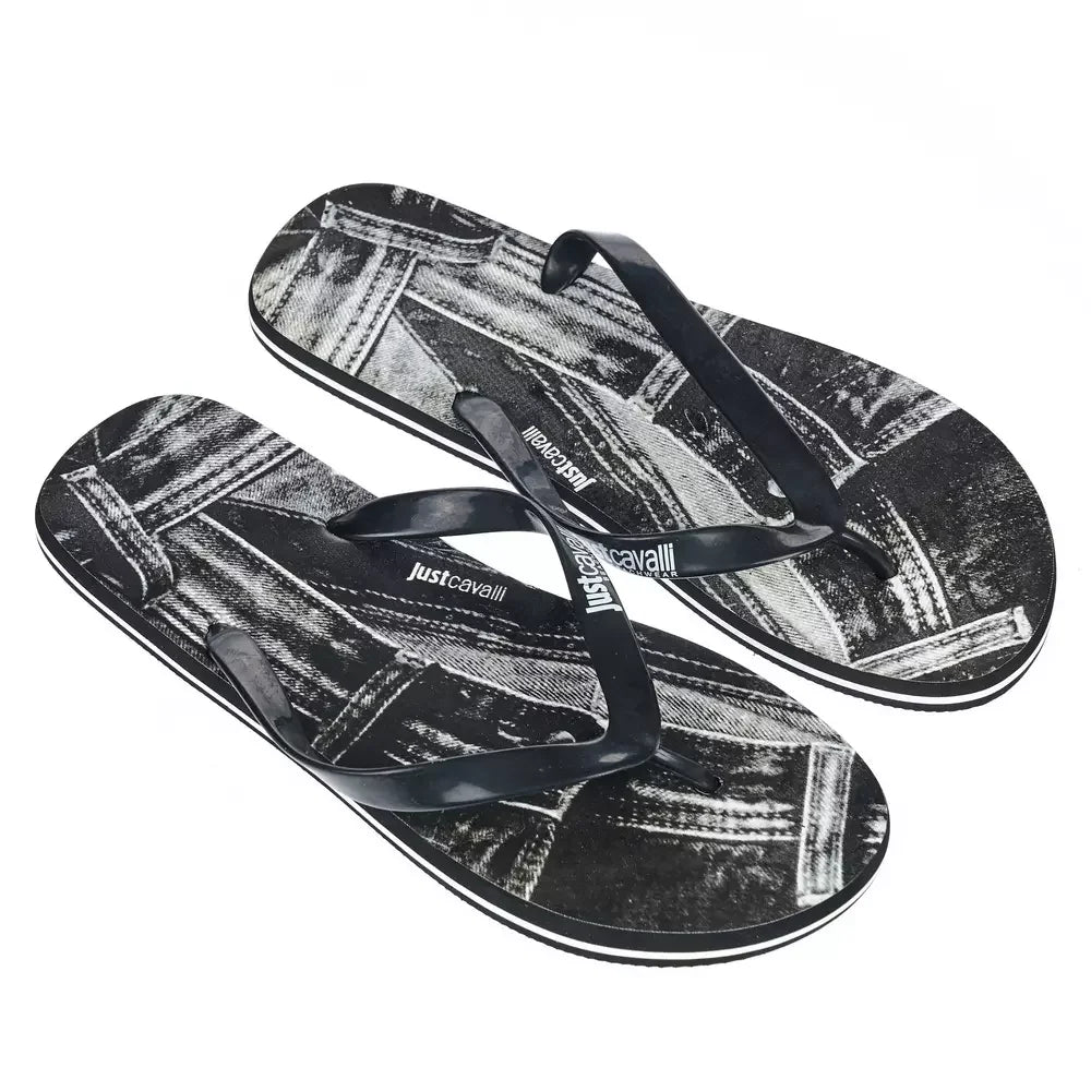 Just Cavalli Black EVA Men Sandal - Sandals