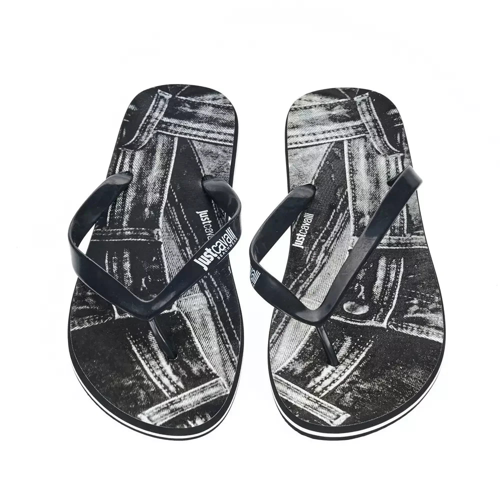Just Cavalli Black EVA Men Sandal - Sandals