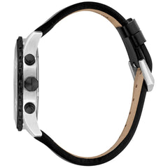 Just Cavalli Black Leather Dress Watch