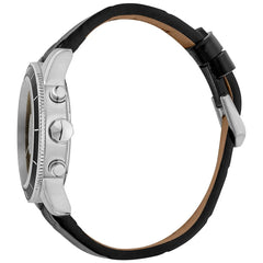 Just Cavalli Black Leather Sport Watch