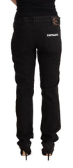 Just Cavalli Black Mid Waist Denim Cotton Skinny Jeans - IT36|XXS - Jeans