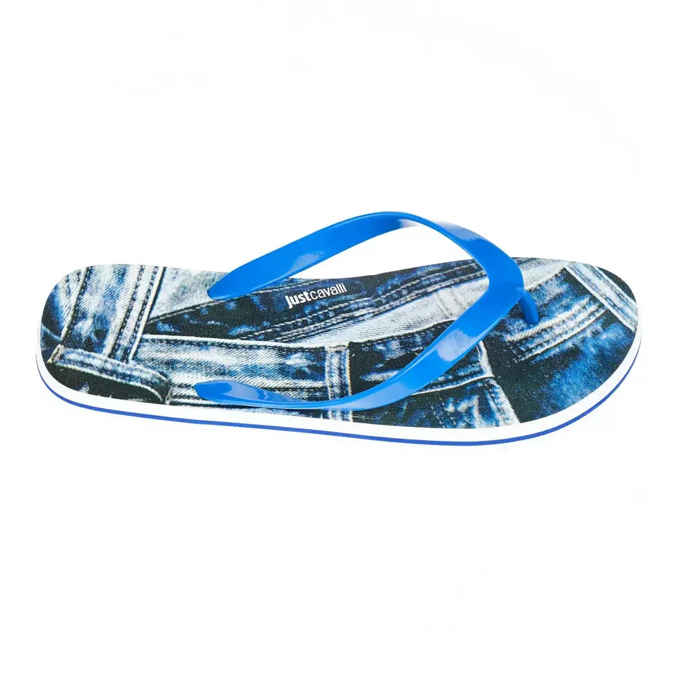 Just Cavalli Light Blue EVA Men Sandal - Sandals