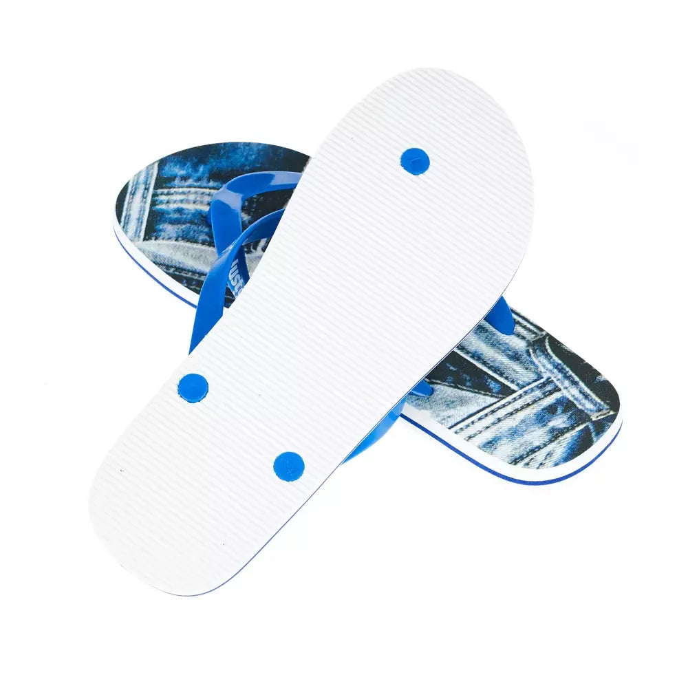 Just Cavalli Light Blue EVA Men Sandal - Sandals