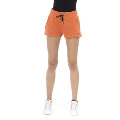 Just Cavalli Orange Cotton Women Short - Jogger Shorts