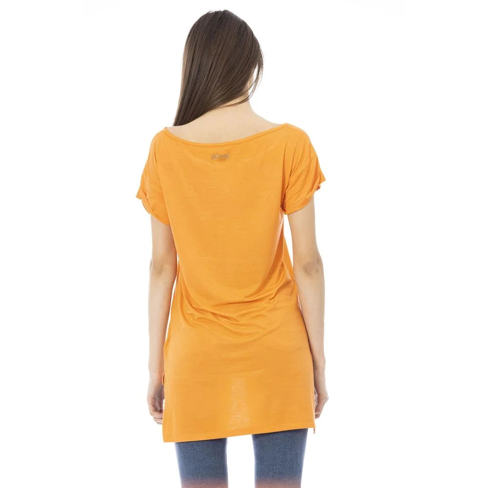 Just Cavalli Orange Cotton Women T-Shirt - T-Shirts