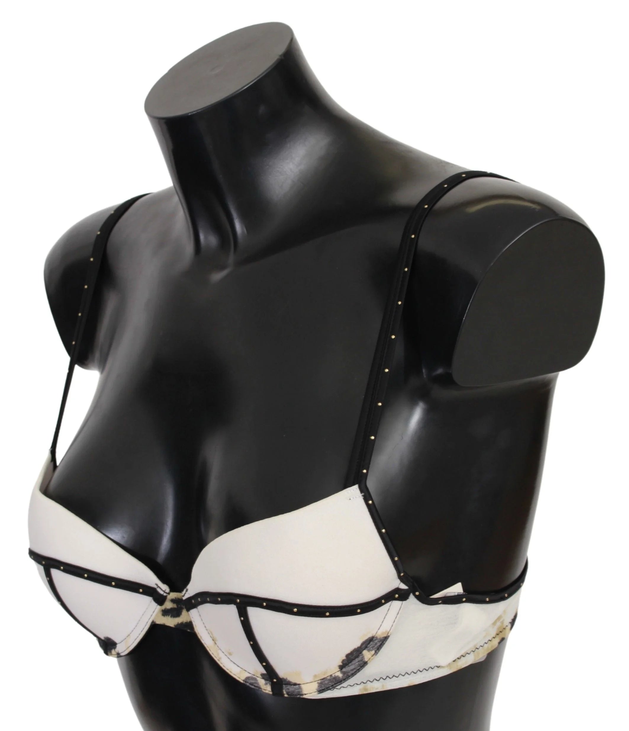 Just Cavalli White Polyester Spandex Push Up Bra Underwear - IT2 | S - Bras
