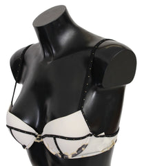 Just Cavalli White Polyester Spandex Push Up Bra Underwear - IT2 | S - Bras