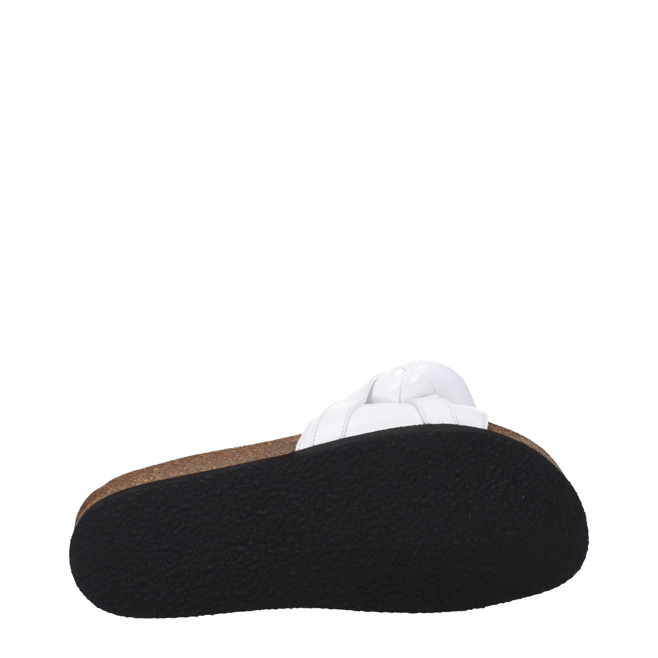 Jw Anderson White Leather Slippers Sandals - Sandals