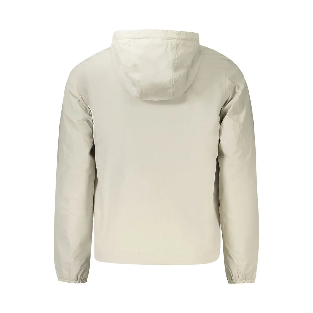 K-WAY Beige Nylon Men Jacket - S