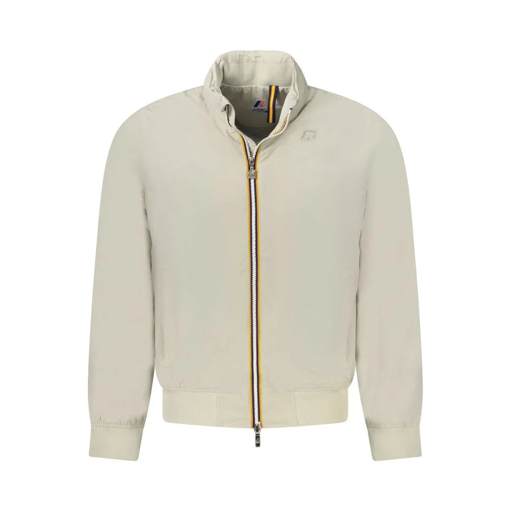 K-WAY Beige Nylon Men Jacket - S - Bomber Jackets